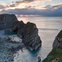 Buy canvas prints of Stair hole winter morning  by Shaun Jacobs