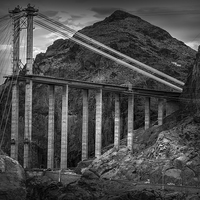 Buy canvas prints of Hoover Dam Construction by Ian Barber