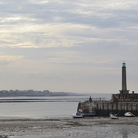 Buy canvas prints of Margate Lighthouse. by Mark Franklin
