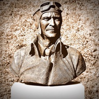Buy canvas prints of Air Chief Marshal bust. by Mark Franklin