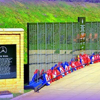 Buy canvas prints of The Wall of the Fallen. by Mark Franklin