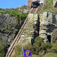Buy canvas prints of Cliff tram. by Mark Franklin