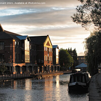 Buy canvas prints of Dusk at Wigan by keith hannant