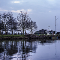 Buy canvas prints of dusk at trent lock by keith hannant