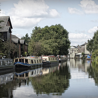 Buy canvas prints of  leigh moorings by keith hannant
