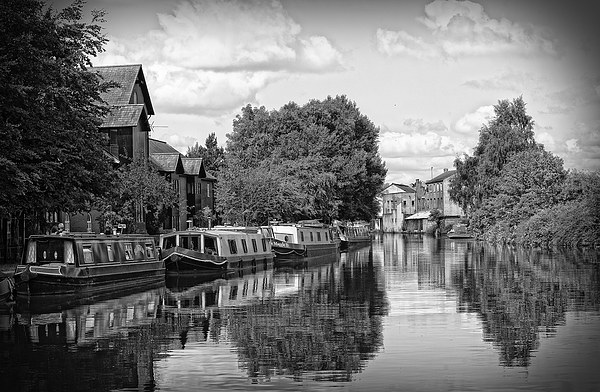  leigh moorings in monochrome Picture Board by keith hannant