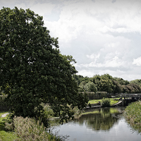 Buy canvas prints of  rufford lock by keith hannant