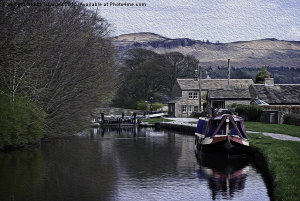  narrowboat at  gargrave lock Picture Board by keith hannant