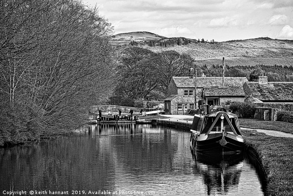 narrowboat at  gargrave lock Picture Board by keith hannant