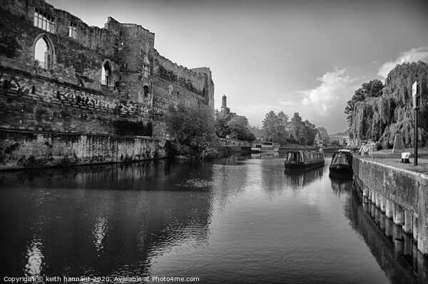 Newark Castle on the River Trent Picture Board by keith hannant