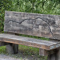 Buy canvas prints of bench aside the mon and brec canal by keith hannant