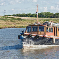 Buy canvas prints of motor cruiser on the river ribble by keith hannant