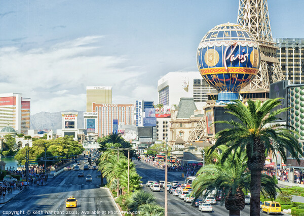 Las Vegas The Strip Picture Board by keith hannant