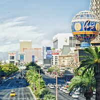 Buy canvas prints of Las Vegas The Strip by keith hannant