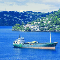 Buy canvas prints of freighter island of grenada by keith hannant