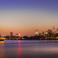 Buy canvas prints of Dusk over London by Kelvin Trundle