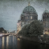 Buy canvas prints of Berliner Dom by Julie Woodhouse