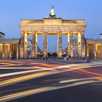 Buy canvas prints of Brandenburg Gate by Julie Woodhouse