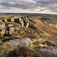 Buy canvas prints of Curbar Edge by Julie Woodhouse