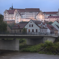 Buy canvas prints of Colditz Castle by Julie Woodhouse
