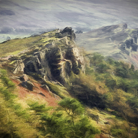 Buy canvas prints of The Roaches by Julie Woodhouse