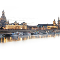 Buy canvas prints of Dresden skyline II by Julie Woodhouse