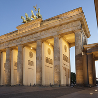 Buy canvas prints of Brandenburg Gate Berlin by Julie Woodhouse