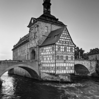 Buy canvas prints of Bamberg Old Town Hall by Julie Woodhouse