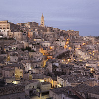 Buy canvas prints of view over Matera,  by Julie Woodhouse