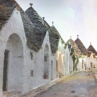Buy canvas prints of Trulli in Alberobello by Julie Woodhouse