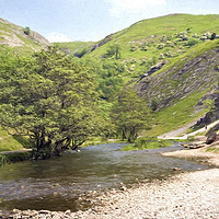 Buy canvas prints of Dovedale by Julie Woodhouse