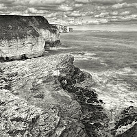 Buy canvas prints of Thornwick Bay by Julie Woodhouse