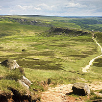 Buy canvas prints of Hathersage Moor by Julie Woodhouse