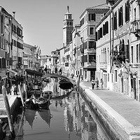 Buy canvas prints of Rio di San Barnaba Venice by Julie Woodhouse