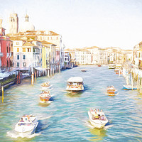 Buy canvas prints of The Grand Canal by Julie Woodhouse