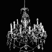 Buy canvas prints of  Shabby Chic Chandelier by Michelle BAILEY
