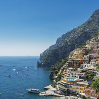 Buy canvas prints of  Positano Paradise by Michelle BAILEY