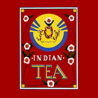Buy canvas prints of  Joy Indian Tea Poster by Michelle BAILEY