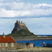 Buy canvas prints of  Lindisfarne Castle on Holy Isle by Michelle BAILEY