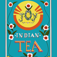 Buy canvas prints of Joy Indian Tea Blue by Michelle BAILEY