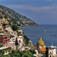 Buy canvas prints of  Positively Positano by Michelle BAILEY