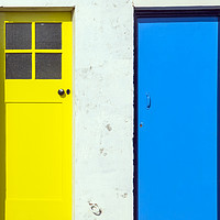Buy canvas prints of Yellow and Blue by Michelle BAILEY