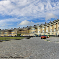 Buy canvas prints of The Georgian town houses of The Royal Crescent, Bath, Somerset,  by John Keates