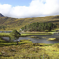 Buy canvas prints of Affric Lodge, Loch Affric, Highland Scotland by John Keates