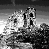Buy canvas prints of Mow Cop Castle a Victorian folly at Stoke-on-Trent by John Keates