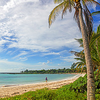 Buy canvas prints of Beach at Riviera Maya Cancun Mexico by John Keates