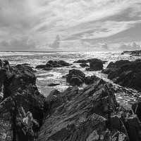 Buy canvas prints of Sea and Rocks at Ucluelet Canada by John Keates