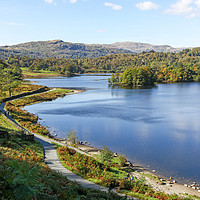 Buy canvas prints of Rydal Water in the English Lake District National  by John Keates