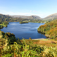 Buy canvas prints of Grasmere lake in the English Lake District Nationa by John Keates