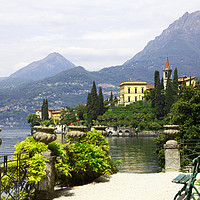Buy canvas prints of Villa Cipressi Lake Como Italy by John Keates
